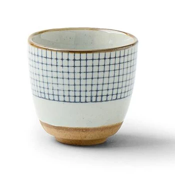 LUWU keramikas zupa tasi tējas tase handpainted režģu modelis teacup oriģinalitāti Kafijas tasi vīna kausiem