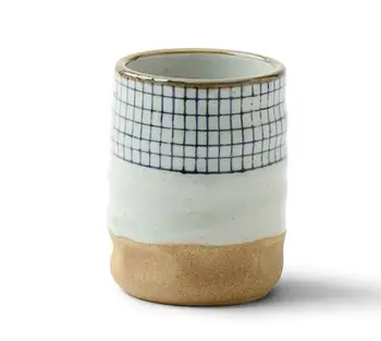 LUWU keramikas zupa tasi tējas tase handpainted režģu modelis teacup oriģinalitāti Kafijas tasi vīna kausiem