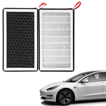 HEPA 2gab Gaisa Kondicionēšanas Filtrs PM2.5 Filtra Nomaiņa Filtrs Salona Gaisa Kondicionēšana Filtrs Tesla Model X 3