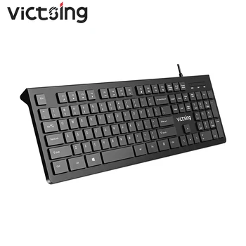 VicTsing PC206 Vadu Tastatūru 104 Keycaps USB Tastatūra Ar 12 Multivides Īsceļus Uz PC, Laptop, Notebook