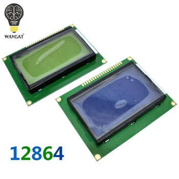 12864 128x64 Punkti Grafiskais Zilā Krāsā Backlight LCD Displejs Modulis arduino aveņu pi