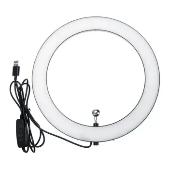 10inch LED Ring Light Statīva USB Ports Tālruņa Kameru Foto Selfie Live Gaismas Stāvēt Bezpakāpju Regulēšana apraides Aizpildīt Gaismas