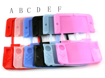 6pcs/daudz krāsains Karstā Pārdošanas Mīksta Silikona Gēla nepievelk putekļus Ādas Gadījumā Aizsargājošu Segumu 3DS XL LL 3DS XL LL Kontrolieris