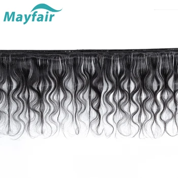 Mayfair Matu Peru Ķermeņa Vilnis Matu Aust Kūļi Dabas Krāsu Cilvēka Matu Skaldīšanas 3/4 Gabalus L Ne-Remy Hair Extension