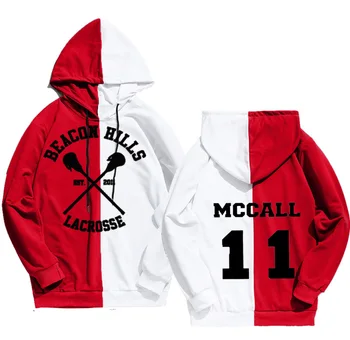 Pelēkā vārna Vīrieši Sievietes LAHEY11 Lahey McCall Jaunu Modes Krekls Hoodies Krāsu Saskaņošanas Hip Hop Viens Gabals Streetwear Teen Wolf