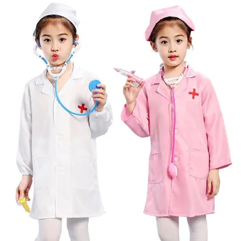 Halloween Bērnu Zēns Meitene darbā valkāt Vienādu Cosplay Cotume Cepuri Rotaļlietu Komplekts iedomātā Bērnu Dienu Savstarpējās Apģērbs Bērniem simulācijas