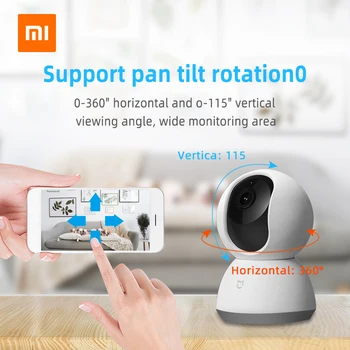 Xiaomi Mijia Mi 1080P IP Smart Kameras Aizsargātu Home Security 360 Leņķī Bezvadu WiFi Nakts Redzamības Video Kameras, Kamera, Videokamera