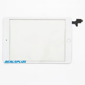 Rezerves Jauni Touch Screen Digitizer ar IC+Home Poga+Flex Kabelis iPad Mini 1 A1432 A1454 A1455 Mini 2 A1489 A1490 A1491