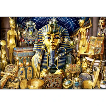5D DIY Dimanta Izšuvumi Krustdūrienā Ēģiptes Faraonu Dārgumu Pilnu Kvadrātveida Dimanta Urbšanas Krāsošana Rhinestone Mozaīkas Rokdarbi