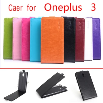 Par Oneplus 3 3T Telefonu Gadījumā Dzidri Krāsu [uz Augšu / leju un Atveriet] Vertikālā Flip Premium PU Ādas Gadījumā Segtu Rūpnīcas Cenas