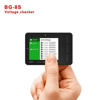 ISDT BattGo BG-8S Akumulatora Mērītājs, LCD Displejs Akumulatora Kapacitāte Pārbaudītājs Akumulatora Līdzsvarotāja Akumulatoru Testeris LiPo/Life utt