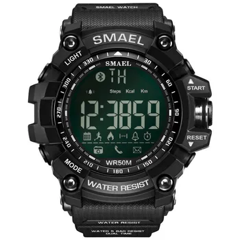 SMAEL Modes Gadījuma Zīmolu Vīriešu Skatīties Smart Bluetooth Digitālo Sporta Vīriešu Pulkstenis Rokas Pulksteņi Ūdensizturīgs dijital kol saati