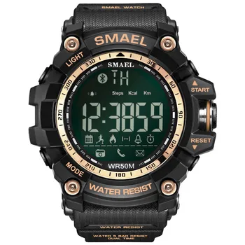 SMAEL Modes Gadījuma Zīmolu Vīriešu Skatīties Smart Bluetooth Digitālo Sporta Vīriešu Pulkstenis Rokas Pulksteņi Ūdensizturīgs dijital kol saati