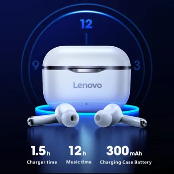Sākotnējā Lenovo LP1 TWS bluetooth bezvadu austiņas austiņas sporta piemērots Iphone 12 Android spēles ilgs gaidīšanas laiks