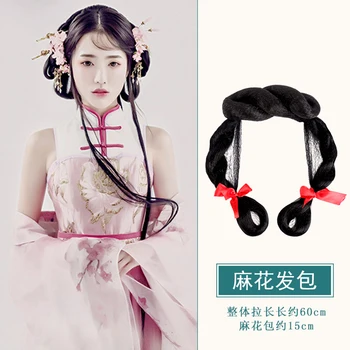 MIYOU Ķīniešu Tradicionālajā Tērpā Galvassegu Cosplay Hanfu Galvassegu Top Mezgls Matu Loku Galvu Hairband Meitenēm katru Dienu