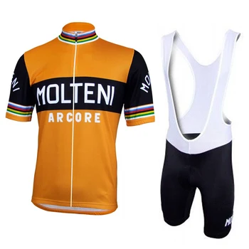 JAUNS Vīriešu Orange & Black Riteņbraukšana Jersey Izjādes Apģērbu Komplekti, Velosipēdu Valkāt Ropa Ciclismo Gel Pad