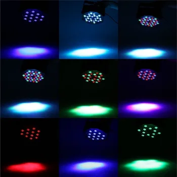 36 LED 108W Dzīvoklis Par Gaismu, RGB DMX-512 Skaņas Actived Burvju Efektu Led Posmā 110-220V Disko Klubu Puses Gaismas