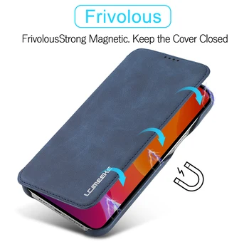 Cenmaso Oficiālais Sākotnējā Flip Case for iPhone 12 Pro Max 12 mini Lietā Augstas Kvalitātes Luksusa PU Ādas Triecienizturīgs Pārsegu