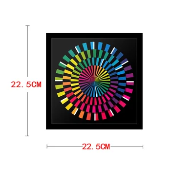 Spektra Dizaina Sešstūra Sienas Pulkstenis Krāsains Mūsdienu Galda Pulkstenis Mākslas Pulkstenis Mūžīgas Timepieces Intriģējošs Handcrafting Galda Skatīties