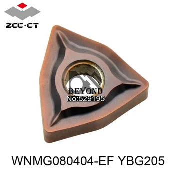 Sākotnējā ZCC CT WNMG080404-EF YBG205 Pagrieziena Rīks WNMG 080404 CNC Instrumenti, Virpas, Frēzes Instrumenti Karbīda Ieliktņiem