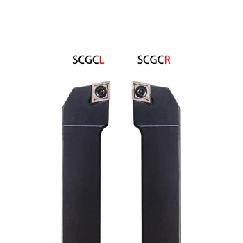 SCGCR1010H06/SCGCR1212H09/SCGCR2020K12 91 grādu ārējās CNC virpošanas instrumentu turētāja CCMT Karbīda Ieliktņiem, virpas, accessorie CNC rīks