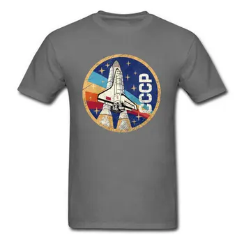 Jauns T-krekls Vīriešiem, Melns T Krekls CCCP T Vīrietis Pateicības Diena Kosmosa Raķešu Drēbes Dāvanu Varavīksnes Topi un t-veida Harajuku
