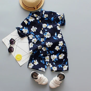 2gab Ziedu Totem Print Set Bērnu Apģērbs Bērnu Zēnu Drēbes, Uzvalki, Krekls, Kostīms Modes Vasarā Meitenes Āra Ikdienas Valkāšanai