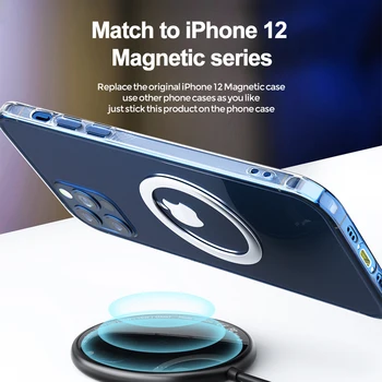 YKZ 50GAB Gredzenu Ielīmi, MagSafe iPhone 12 pro Max Metāla Plāksne Dzelzs Lapas Īpašnieks Mobilā Tālruņa Turētājs Magnētisko Telefons Stāvēt