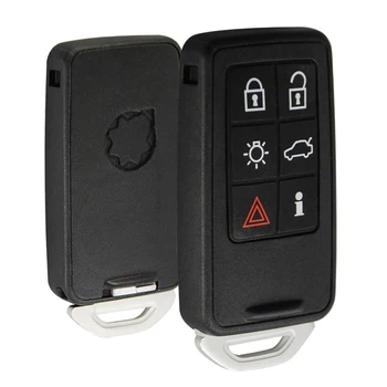 Okeytech 5/6 Pogas Tālvadības Flip Locīšanas Auto Atslēgu Apvalks Gadījumā Volvo XC70 XC90 V50 S60 V70 S80 C30 Automašīnu Piederumu Nomaiņa