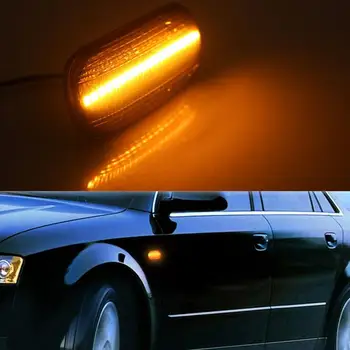 2gab LED Sānu Gabarītlukturi Gaisma, Pagrieziena Signāla Lukturis Audi A3 A4 S4 B6 B7 A6 A8 C5 TT