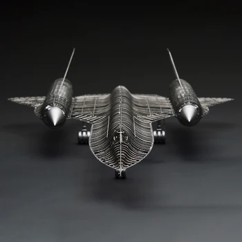 1/144 SR-71 lidmašīnas Modeļa Komplekta Scout Gaisa kuģa Apdare 3D Metāla Montāža Modelis Bērniem Birthdaty Dāvanas 2020