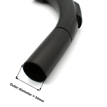 1PC 35mm Adapteri Šļūtenes roktura Saimniecības caurules Līkums Caurule, Uzgalis philips karcher PowerSmith Bissell Ovente Vispārējā putekļsūcējs