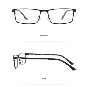 Ultravieglajiem Uzņēmējdarbības Vīriešu Metāla Optiskās Brilles, Ietvari Tuvredzība &Hyperopia ,Atsperu Eņģi, Recepšu Brilles, Briļļu Rāmja