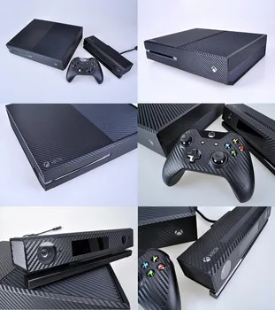 Melna Oglekļa Šķiedras Ādas, Vinila Uzlīmes Aizsargs Microsoft Xbox Viens un 2 kontrolieris ādas Uzlīmes XBOXONE