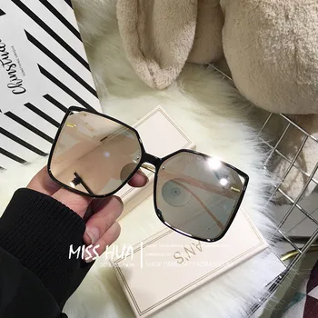 MS 2019 JAUNU Modes Saulesbrilles Sieviešu Luksusa Zīmolu Dizainera Lielizmēra Saules brilles Sieviešu Taisnstūra sunglass Sievietēm Meitene Brilles