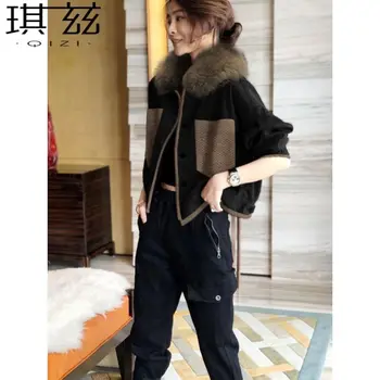 Qiu dong sezonas 2020. gadam, jauno sieviešu modes apmales īss punktā mētelis joker jaka, mētelis