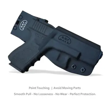 PoLe.Amatniecības Kydex OWB Maksts, Lai Glock 19 19x 23 25 32 17 22 31 26 27 33 (Gen 1-5) CZ P10 Ieroci Pistole Gadījumā drošības Jostas ārsienas