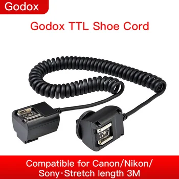 Godox TL-N TTL 3M Off-Camera Flash Sync Vadu Kabelis Nikon D750 D3000 D80 D9 D800 D810 D7200 D7100 D5300 D600 DSLR Kameras