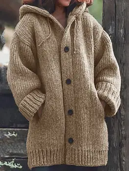 Liela izmēra zaudēt sieviešu džemperis gadījuma kapuci tīrtoņa krāsu sieviešu džemperis 2020. gada rudenī un ziemā, ir izvēlēties sieviešu džemperis