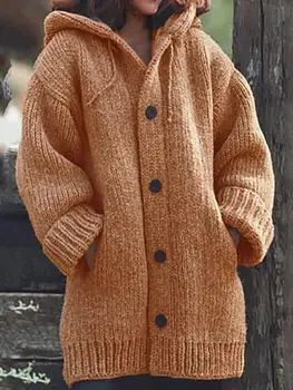 Liela izmēra zaudēt sieviešu džemperis gadījuma kapuci tīrtoņa krāsu sieviešu džemperis 2020. gada rudenī un ziemā, ir izvēlēties sieviešu džemperis
