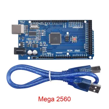 3D Printera Komplekts RAMPAS 1.4 Kontrolieris Mega 2560 R3 Mikrokontrolleru 5gab A4988 Stepper Vadītāja LCD 12864 3D Printera Daļas
