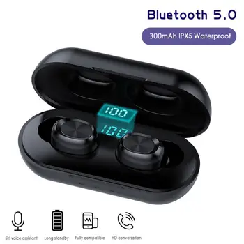 TWS Bluetooth 5.0 Austiņas Bezvadu Austiņas Stereo Sporta Bezvadu Austiņas Earbuds Ūdensizturīgs Austiņas IPhone Xiaomi
