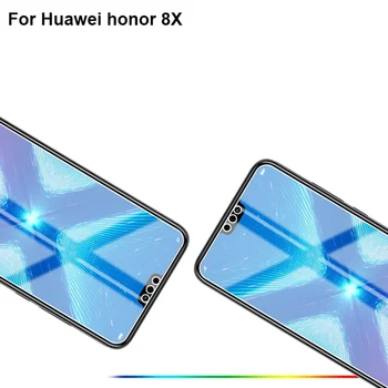 9H Ultra-plānas rūdīta stikla Huawei Honor 8XMax 8 X MAX 8X 8 X Pilnībā segtu ekrāna aizsargs aizsardzības stiklu plēves