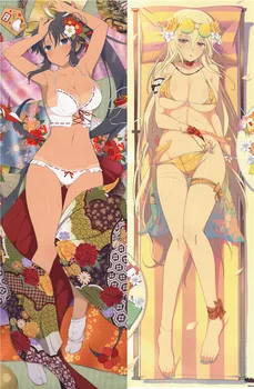 Senran Kagura Shinovi Pret Japāņu Anime Spilvendrāna Dzīve izmēra Anime Dakimakura Sexy Sieviete Spilvena Segums 2way