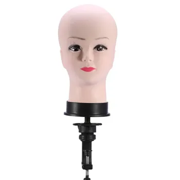 PVC Manekena Galvas Modeļa Sieviešu Parūka Pieņemšanas Cepuri Displejs Ar Bāzes Skropstu Grims Prakses Traning Pliku Galvu Modelis