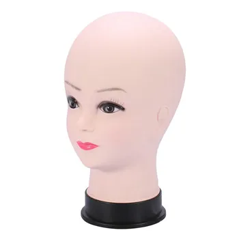 PVC Manekena Galvas Modeļa Sieviešu Parūka Pieņemšanas Cepuri Displejs Ar Bāzes Skropstu Grims Prakses Traning Pliku Galvu Modelis