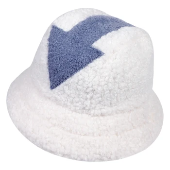 Appa kausu, cepure, Balta Jēra Vilnas cepures āra jūra Zvejas Caps Mākslīgās Kažokādas Spaini Cepures Sievietēm, Ziemā silts Aukstā panamas cepures gorras