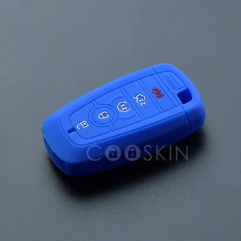 5 pogas silikona auto atslēgu fob vāciņu gadījuma apvalka ford Lincoln MKC MKX MKZ navigator keyless aizsargā ādu kapuci 10pcs