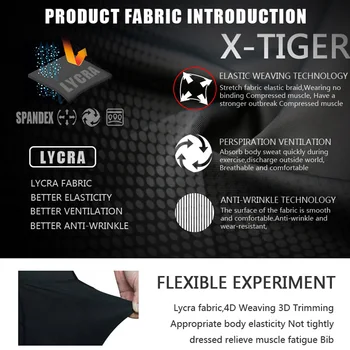 X-Tiger Likra Velo Bikses Ar 5D Coolmax Gel Pad Izjādes Velosipēdu Bikses Velo Bikses Velo Bikses Ciclismo Pantalones