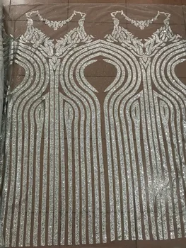 JIANXI.C-52803 Jaunu stilu Āfrikas tilla acs mežģīņu auduma puse kleita franču neto mežģīņu audums ar līmētām spīdums